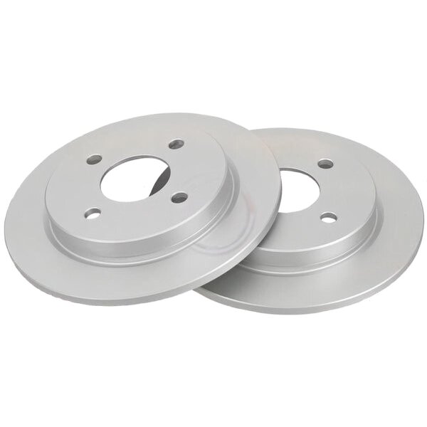 2 Brake Discs solid Ø 253 mm 10.3 mm A.B.S. for e.g. FORD Fiesta