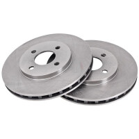 2 Brake Discs Vented Ø 260 mm 24 mm A.B.S. for...