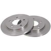 2 Brake Discs solid Ø 257 mm 12.8 mm A.B.S. for...