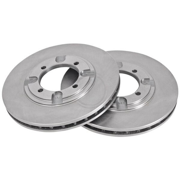 2 Brake Discs Vented Ø 256 mm 24 mm A.B.S. for e.g. MITSUBISHI Lancer
