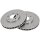 2 Brake Discs Vented Ø 296 mm 30 mm A.B.S. for e.g. MITSUBISHI 3000GT