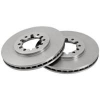 2 Brake Discs Vented Ø 262 mm 26 mm A.B.S. for NISSAN