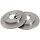 2 Brake Discs solid Ø 258 mm 9 mm A.B.S. for NISSAN Sunny