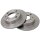 2 Brake Discs solid Ø 211 mm 9 mm A.B.S. for SUBARU