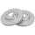 2 Brake Discs Vented Ø 281 mm 22 mm A.B.S. for e.g. LANCIA Kappa