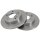 2 Brake Discs solid Ø 258 mm 9 mm A.B.S. for e.g. NISSAN Silvia