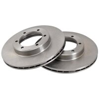 2 Brake Discs Vented Ø 287 mm 22 mm A.B.S. for TOYOTA