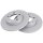 2 Brake Discs solid Ø 239 mm 10 mm A.B.S. for e.g. VW Golf
