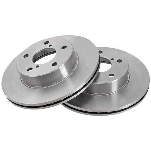 2 Brake Discs Vented Ø 242 mm 18 mm A.B.S. for e.g. SUBARU Impreza