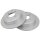 2 Brake Discs solid Ø 290 mm 10 mm A.B.S. for e.g. PEUGEOT 406