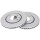 2 Brake Discs Vented Ø 260 mm 24 mm A.B.S. for e.g. PEUGEOT 406