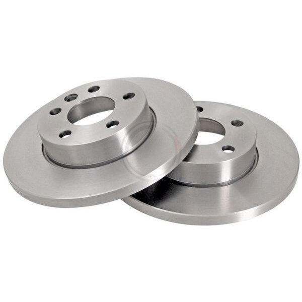 2 Brake Discs solid Ø 282 mm 18 mm A.B.S. for VOLKSWAGEN