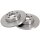2 Brake Discs solid Ø 282 mm 18 mm A.B.S. for VOLKSWAGEN
