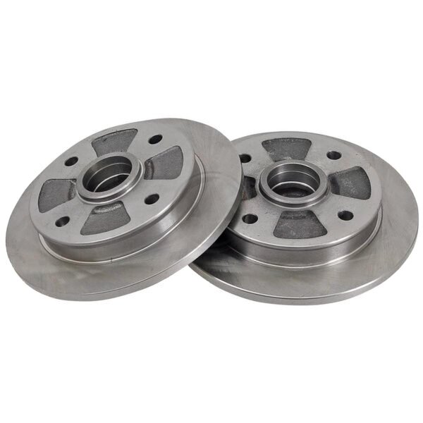 2 Brake Discs solid Ø 220 mm 10 mm A.B.S. for e.g. MAZDA 626