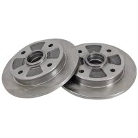 2 Brake Discs solid Ø 220 mm 10 mm A.B.S. for e.g....