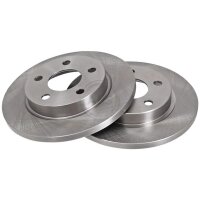 2 Brake Discs solid Ø 256 mm 14.1 mm A.B.S. for...