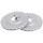 2 Brake Discs Vented Ø 282 mm 23 mm A.B.S. for e.g. CHRYSLER Cirrus