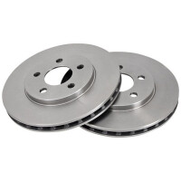 2 Brake Discs Vented Ø 257 mm 24 mm A.B.S. for...