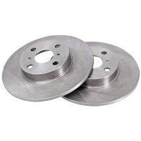 2 Brake Discs solid Ø 263 mm 10 mm A.B.S. for TOYOTA