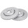 2 Brake Discs Vented Ø 280 mm 24 mm A.B.S. for e.g. DACIA Dokker