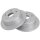 2 Brake Discs solid Ø 258 mm 10.5 mm A.B.S. for e.g. DAEWOO Leganza