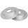 2 Brake Discs solid Ø 240 mm 10 mm A.B.S. for e.g. CHEVROLET Corsa