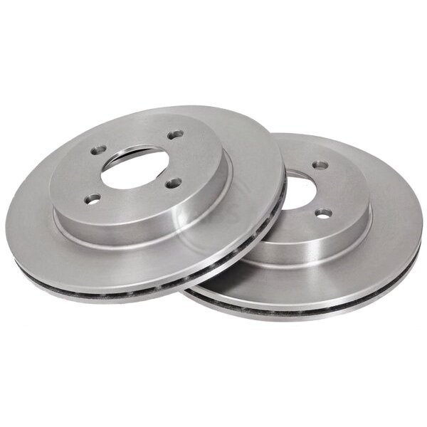 2 Brake Discs Vented Ø 252 mm 20 mm A.B.S. for e.g. NISSAN Almera