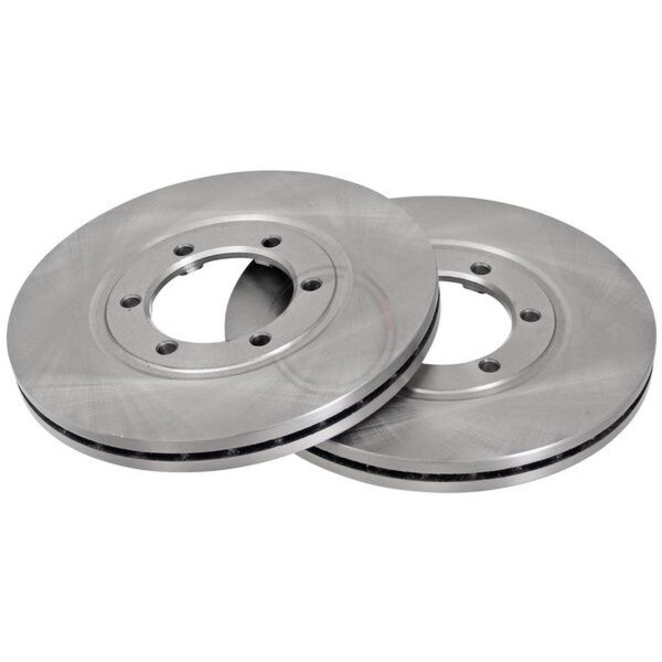 2 Brake Discs Vented Ø 256 mm 24 mm A.B.S. for KIA