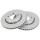 2 Brake Discs Vented Ø 256 mm 22 mm A.B.S. for e.g. AUDI A3