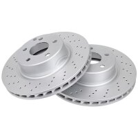 2 Brake Discs Perforated Ø 312 mm 28 mm A.B.S. for...