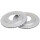 2 Brake Discs Vented Ø 286 mm 17 mm A.B.S. for e.g. SUZUKI Grand Vitara