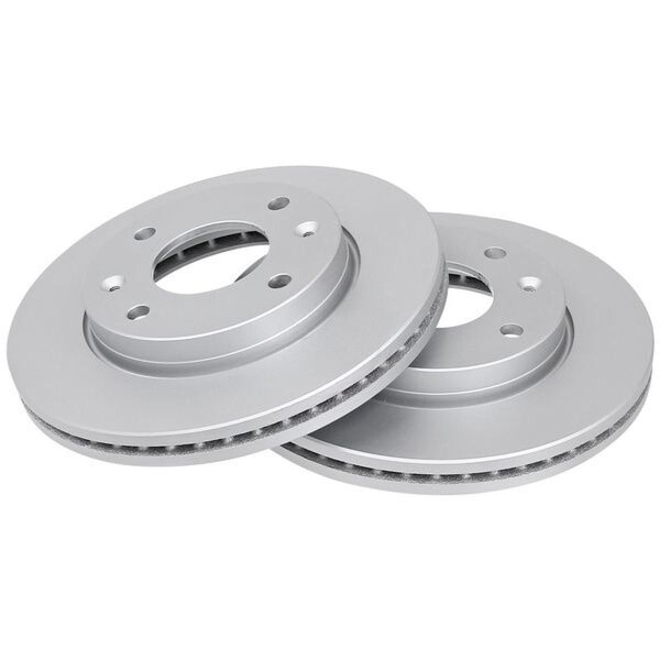 2 Brake Discs Vented Ø 257 mm 24 mm A.B.S. for e.g. HYUNDAI Lantra