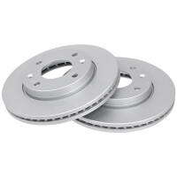 2 Brake Discs Vented Ø 257 mm 24 mm A.B.S. for...