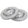 2 Brake Discs Vented Ø 269 mm 22 mm A.B.S. for e.g. AUDI A6