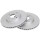 2 Brake Discs Vented Ø 282 mm 25 mm A.B.S. for e.g. HONDA Accord