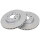 2 Brake Discs Vented Ø 281 mm 22 mm A.B.S. for e.g. LANCIA Thesis