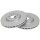 2 Brake Discs Vented Ø 285 mm 28 mm A.B.S. for e.g. CITROËN C8