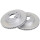 2 Brake Discs Vented Ø 257 mm 24.5 mm A.B.S. for e.g. HYUNDAI Sonata