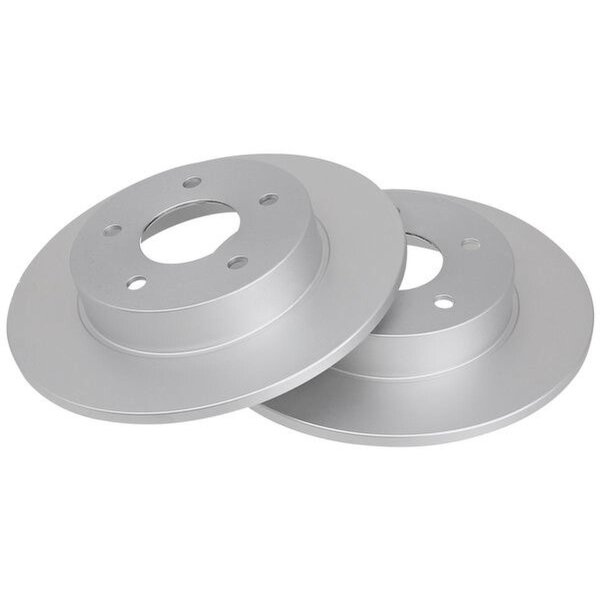 2 Brake Discs solid Ø 278 mm 10 mm A.B.S. for e.g. NISSAN Almera Tino