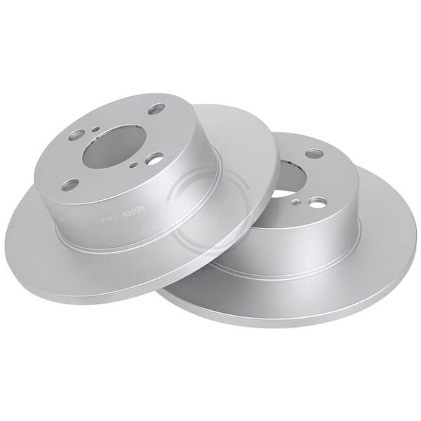 2 Brake Discs solid Ø 240 mm 10 mm A.B.S. for e.g. TOYOTA Corolla