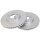 2 Brake Discs Vented Ø 300 mm 25 mm A.B.S. for e.g. HONDA Accord