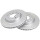 2 Brake Discs Vented Ø 280 mm 22 mm A.B.S. for e.g. AUDI A3