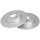 2 Brake Discs solid Ø 264 mm 10 mm A.B.S. for e.g. OPEL Astra