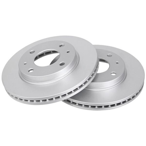 2 Brake Discs Vented Ø 257 mm 24 mm A.B.S. for e.g. HYUNDAI Coupe