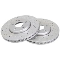2 Brake Discs perforated/vented Ø 304 mm 30 mm...