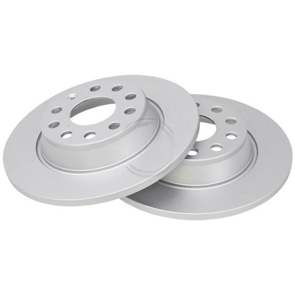 2 Brake Discs solid Ø 282 mm 12 mm A.B.S. for e.g. AUDI A3