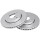 2 Brake Discs Vented Ø 256 mm 24 mm A.B.S. for e.g. MITSUBISHI Colt