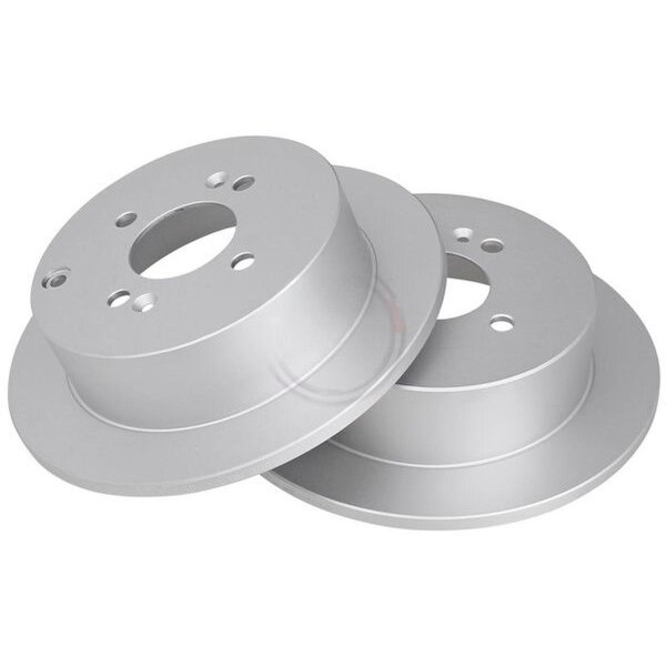 2 Brake Discs solid Ø 262 mm 10 mm A.B.S. for e.g. HYUNDAI Accent