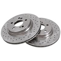 2 Brake Discs Vented Ø 300 mm 22 mm A.B.S. for...