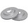 2 Brake Discs Vented Ø 280 mm 22 mm A.B.S. for e.g. FIAT Sedici